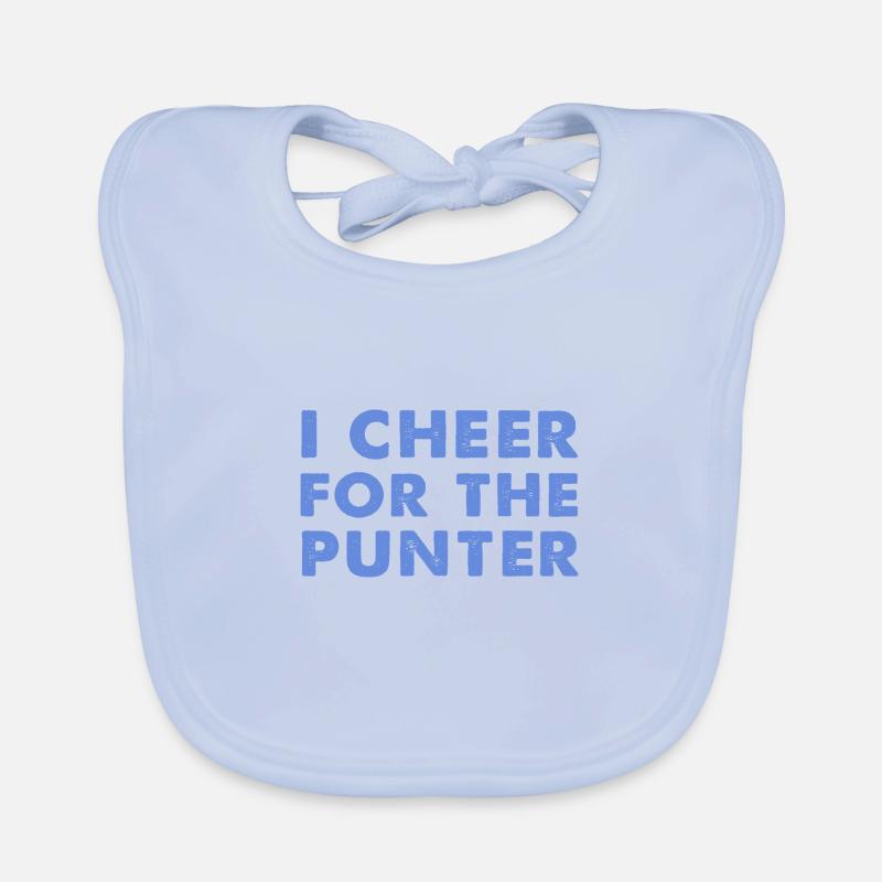 I cheer For The Punter Organic Baby Bibs