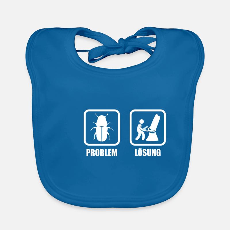 Problem Lösung Kettensäge Baby Bio-Lätzchen