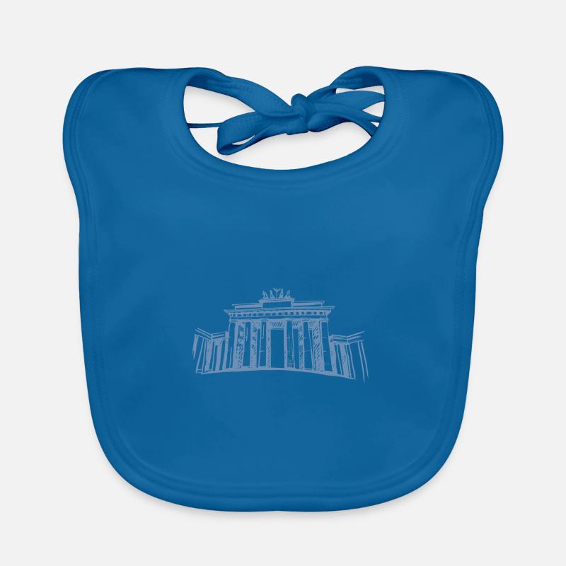 Berlin Brandenburg Gate Organic Baby Bibs