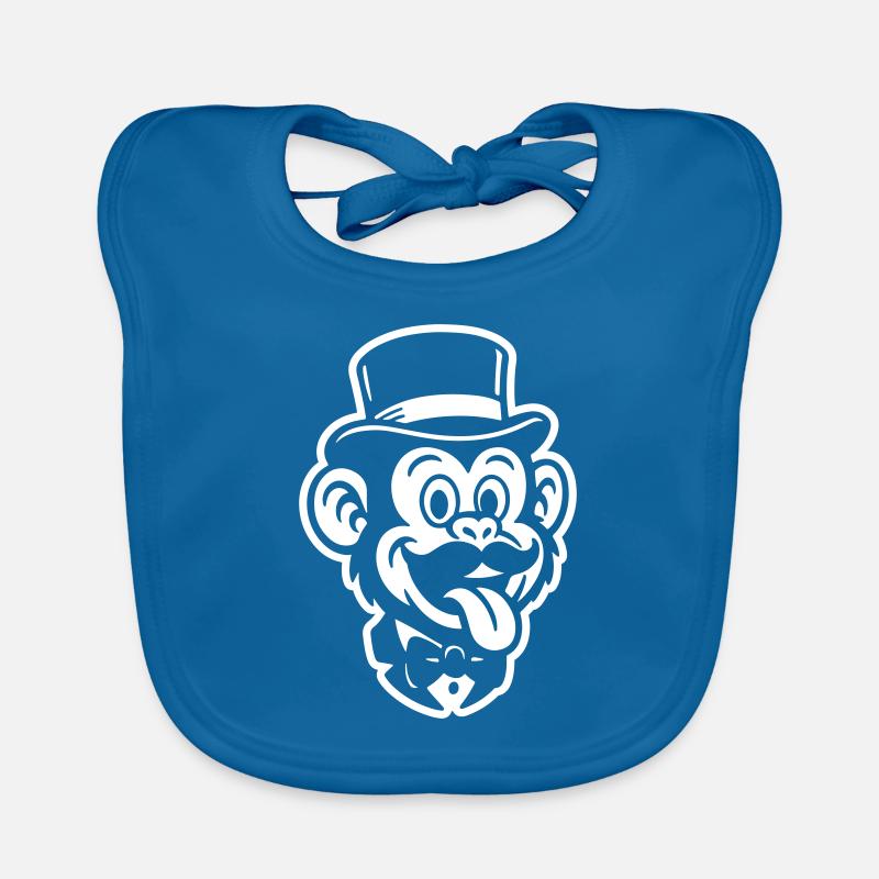 Affe Gentleman Comic Baby Bio-Lätzchen