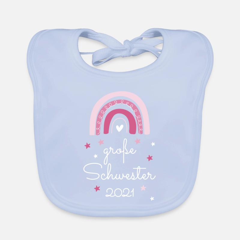Große Schwester 2021 Baby Bio-Lätzchen