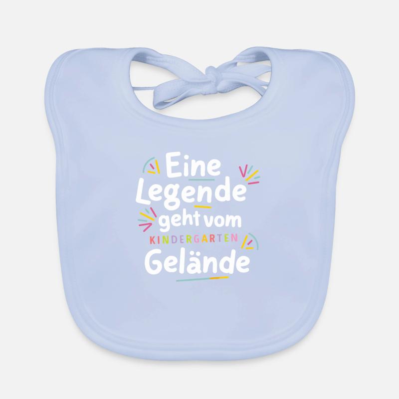 Kita Absolvent Abschied Schulkind Einschulung Gesc Baby Bio-Lätzchen