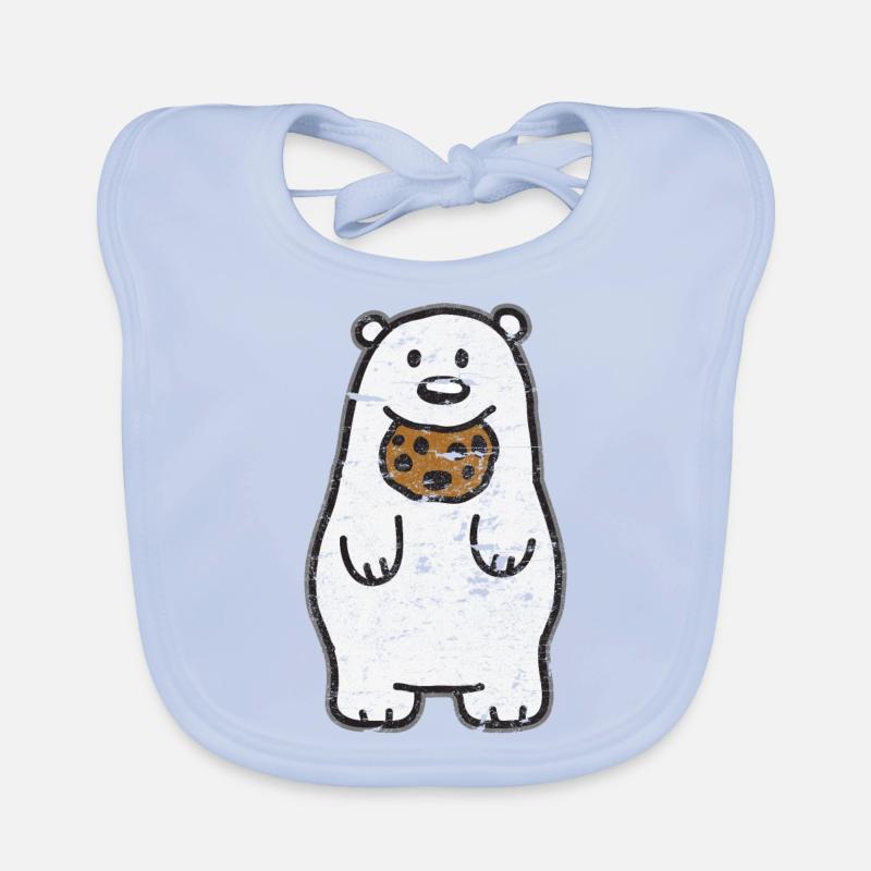 Biscuits Eisbaer Vintage Organic Baby Bibs