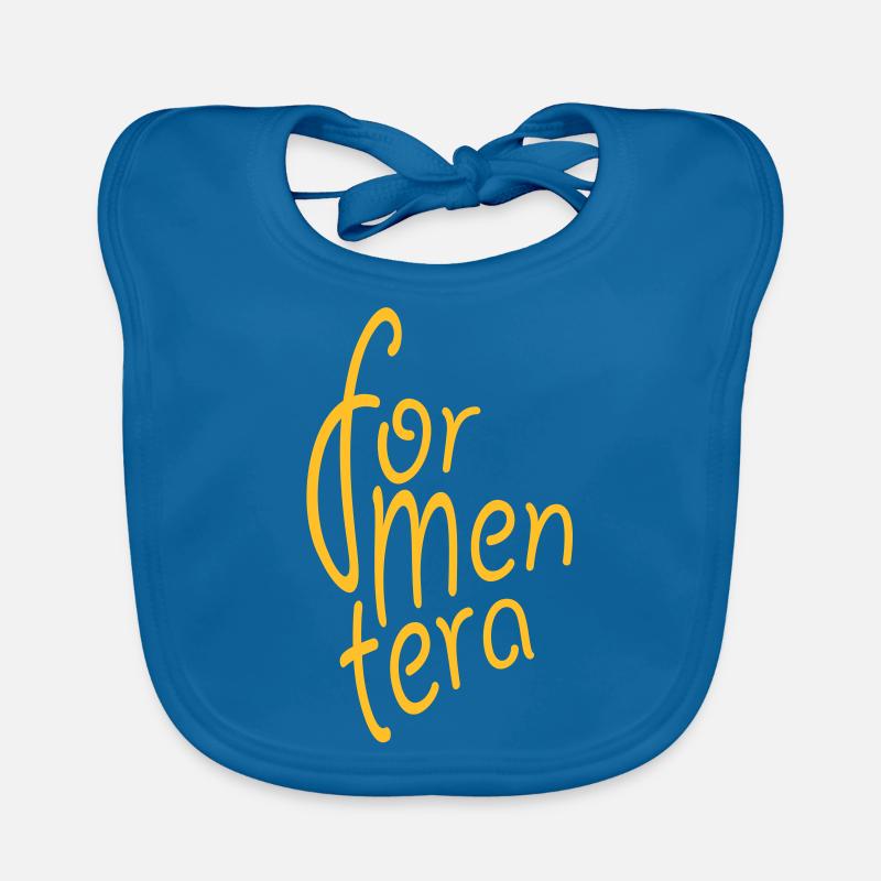 Formentera - Baby Bio-Lätzchen - Pfauenblau