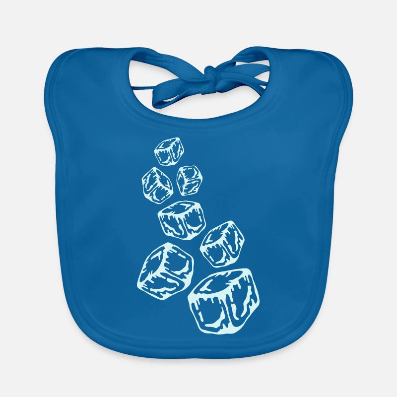 Ice Cubes Design Baby Bio-Lätzchen