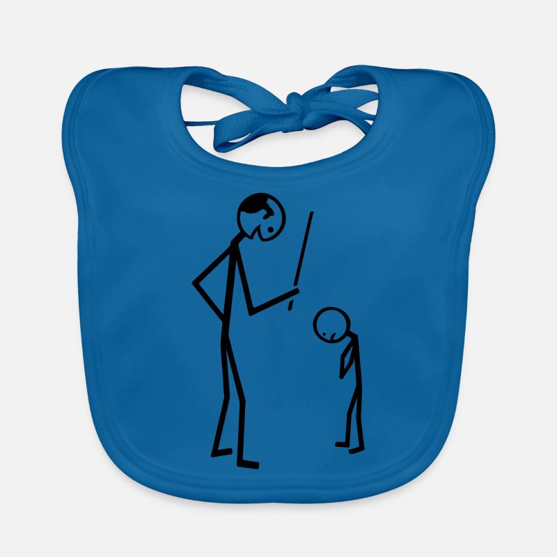 Lehrer - Baby Bio-Lätzchen - Pfauenblau
