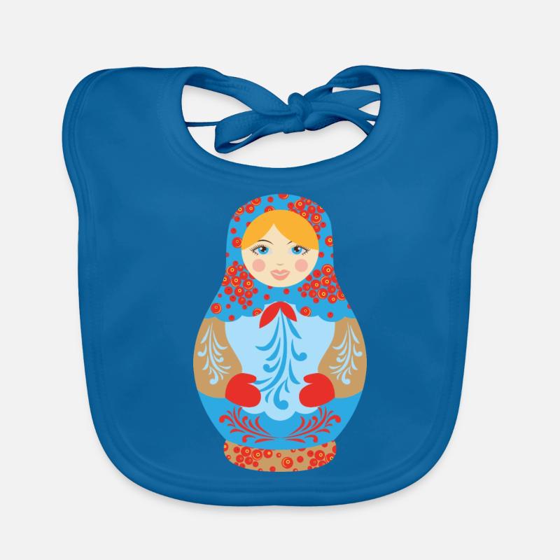 Matryochka cadeau poupée URSS Russie Bavoir bio Bébé