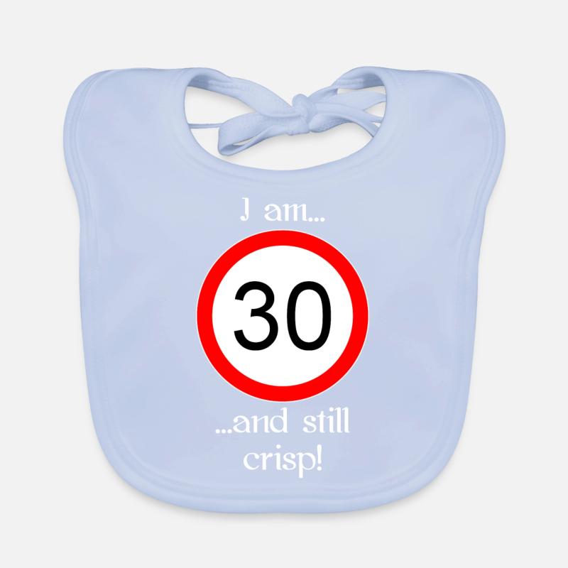 30 ans et écriture blanche nette Bavoir bio Bébé