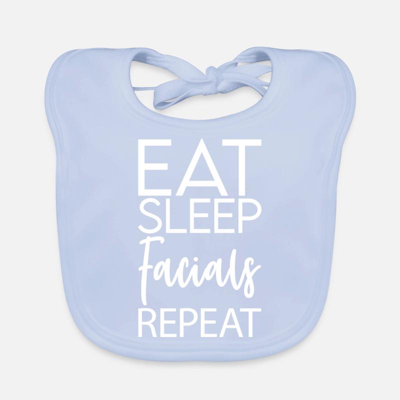 Manger dormir Soins du visage Répéter Bavoir bio Bébé