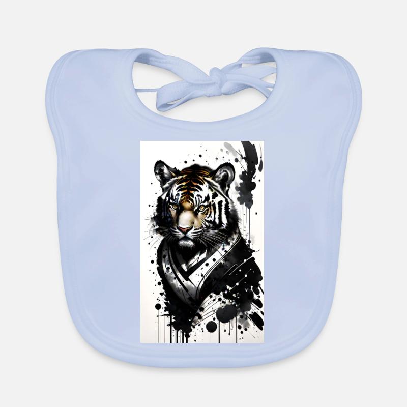 Tiger power Organic Baby Bibs