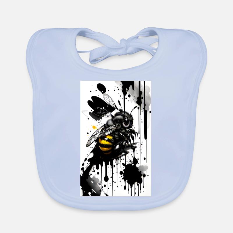 Cute Bee Organic Baby Bibs