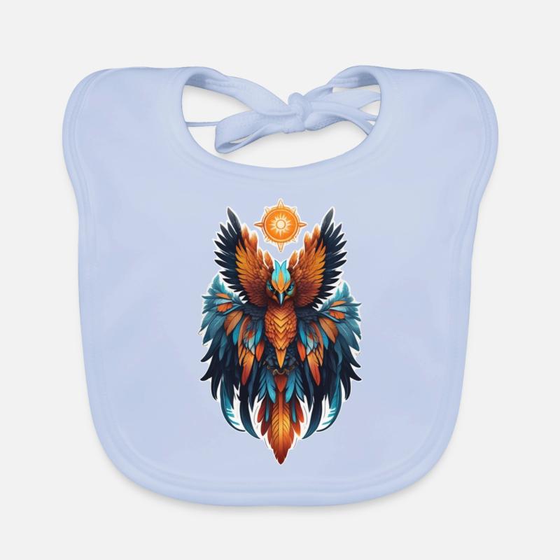 Phönix - Phönix - Feuervogel Baby Bio-Lätzchen