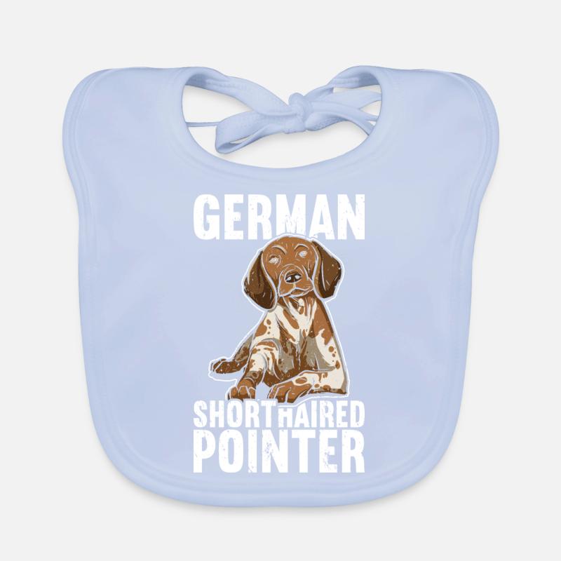 German Shorthaired Pointer Organic Baby Bibs