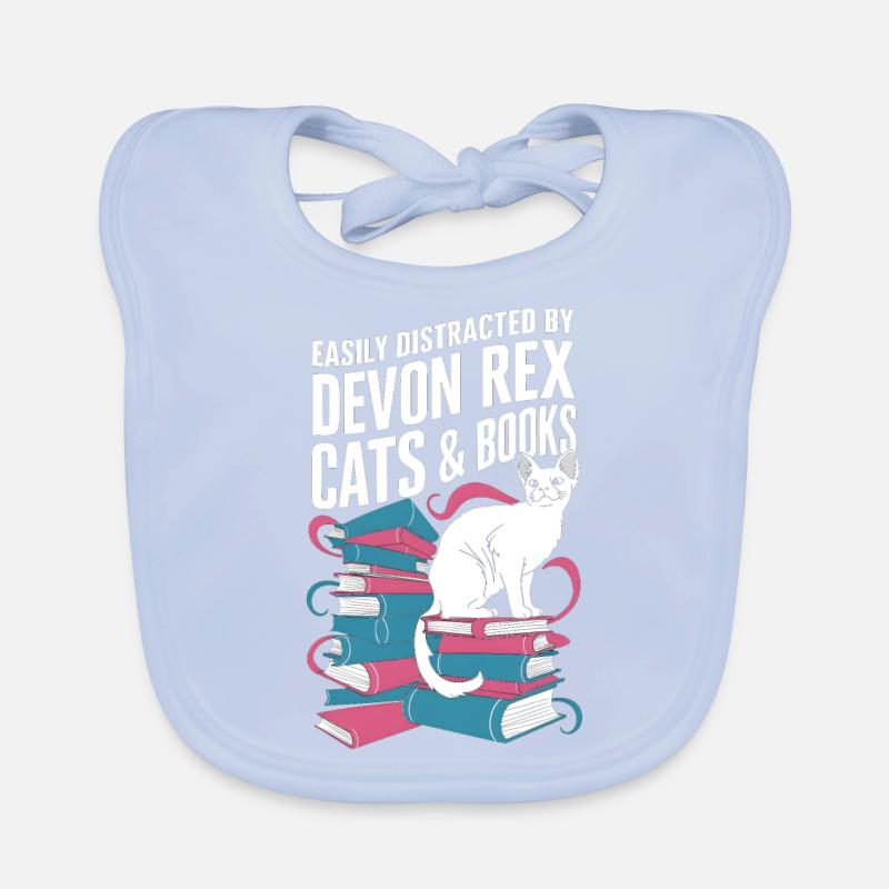 Katze Devon Rex Geschenk Baby Bio-Lätzchen