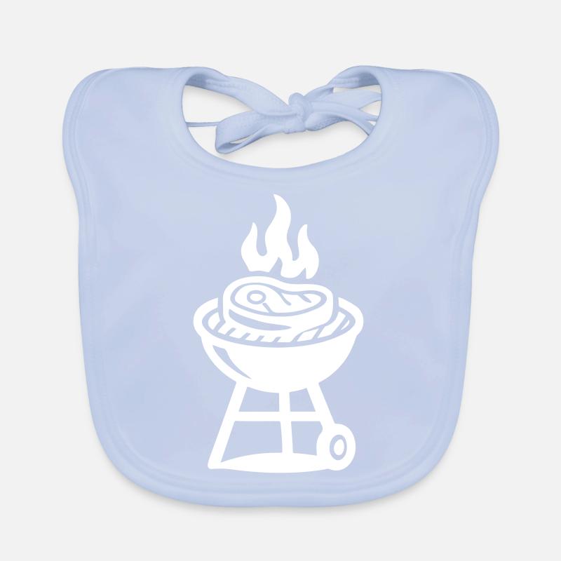 Grill Steak Fleisch Symbol Baby Bio-Lätzchen