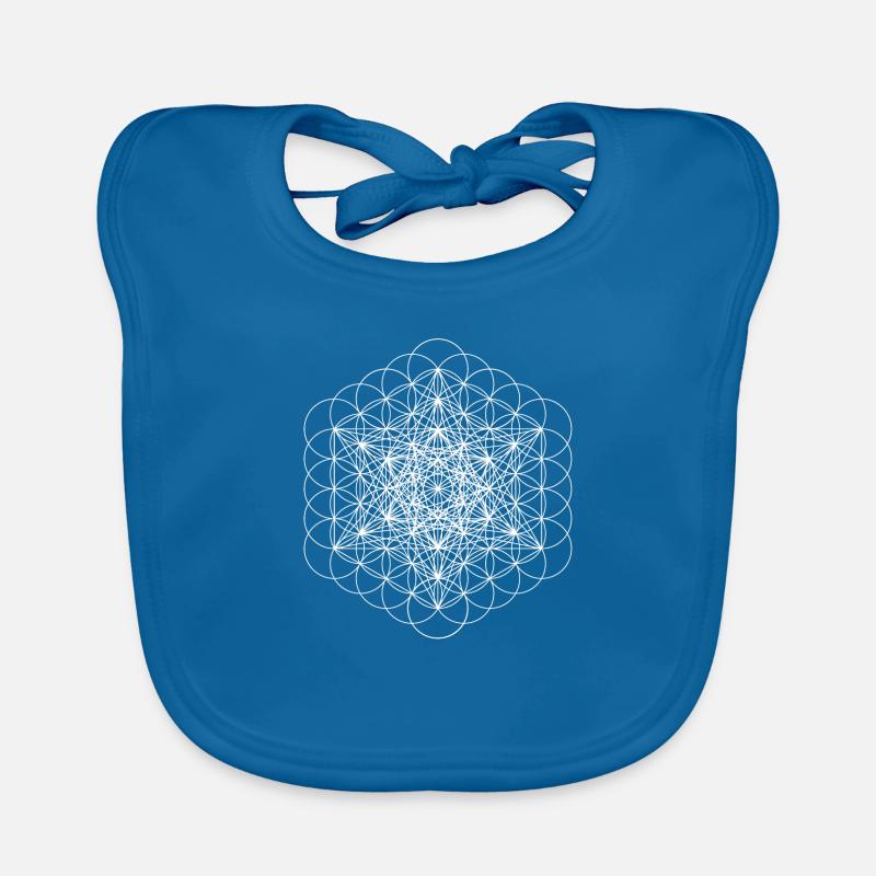 Metatrons blanc cube Bavoir bio Bébé