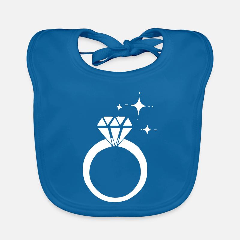 Diamond ring Organic Baby Bibs