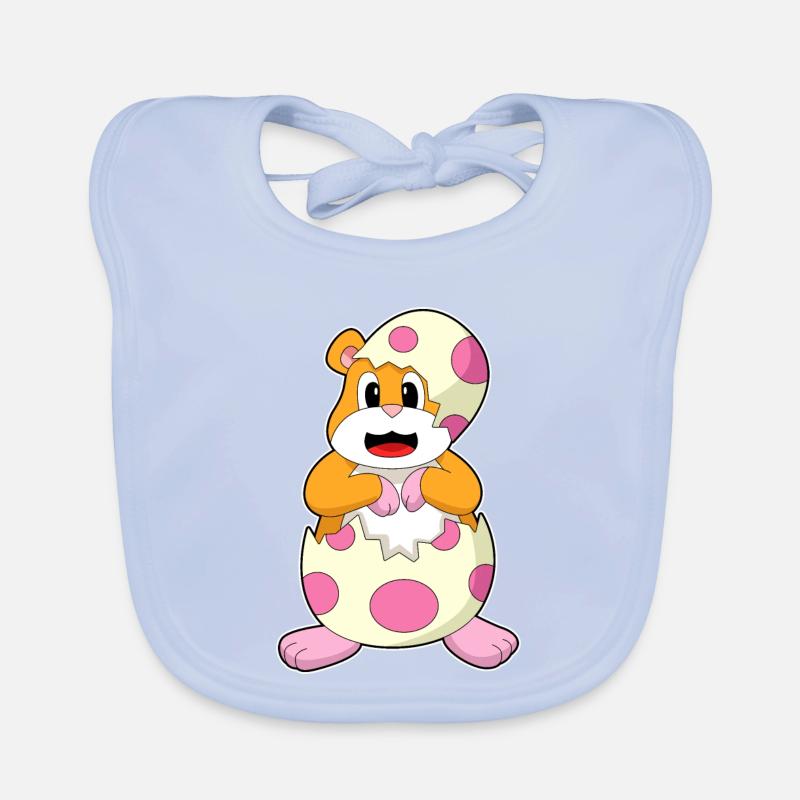 Hamster Eggshell Organic Baby Bibs