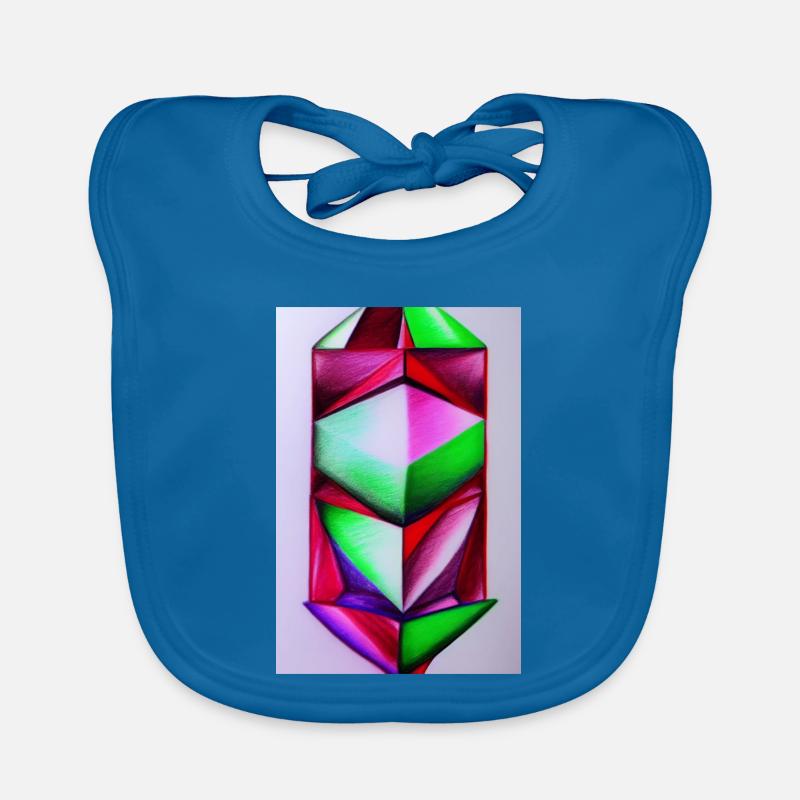 Gemstone Pattern Organic Baby Bibs