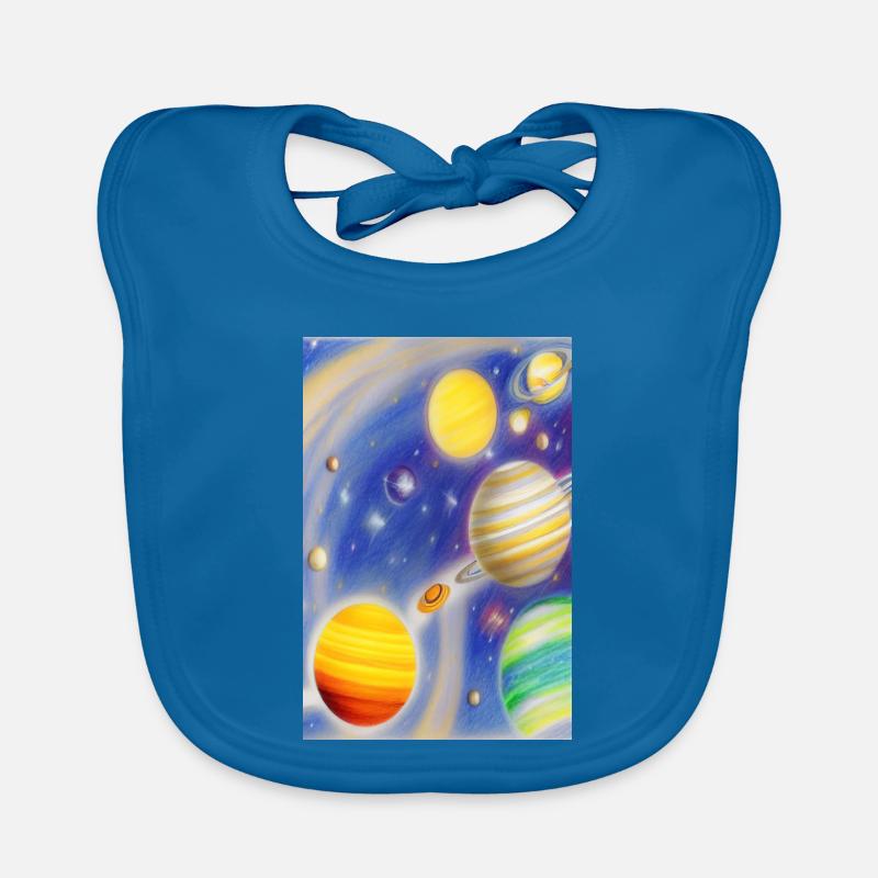 Space and planets Organic Baby Bibs