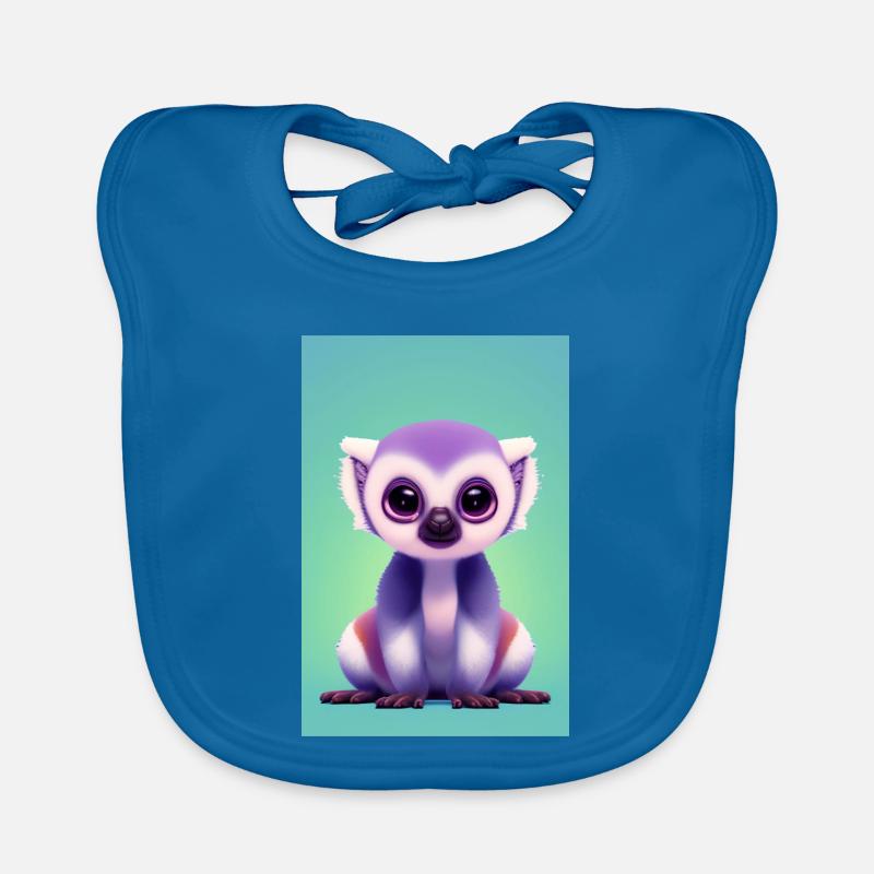 Lemur Affe Baby Bio-Lätzchen