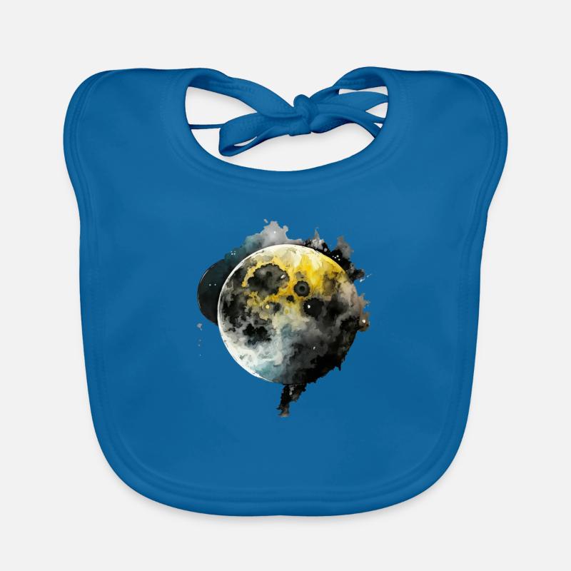 Moon Harmonic Gradient Organic Baby Bibs