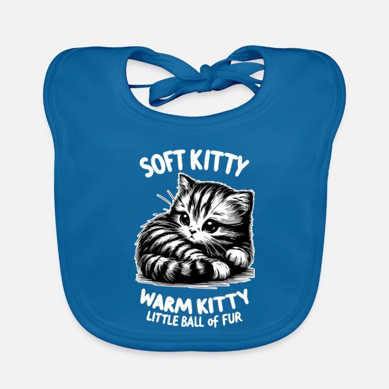 Soft Kitty (dark) Organic Baby Bibs