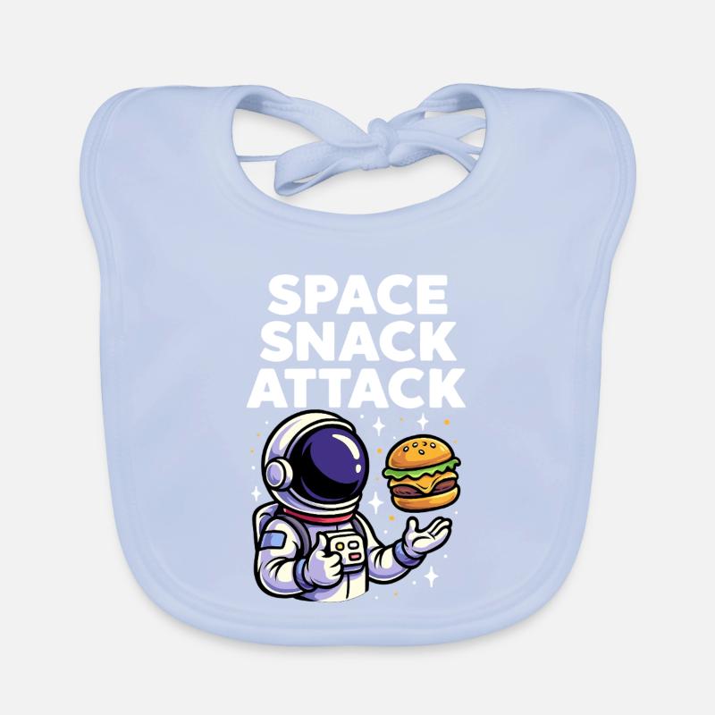 Astronaut Burger Space Snack Attack Baby Bio-Lätzchen