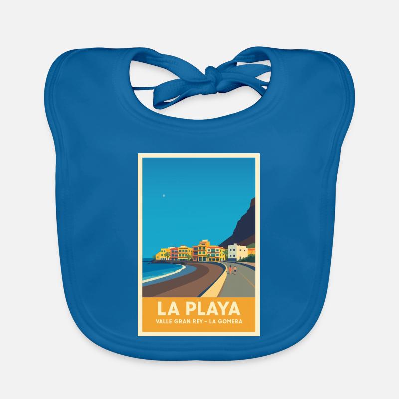 La Playa Poster Valle Gran Rey Baby Bio-Lätzchen