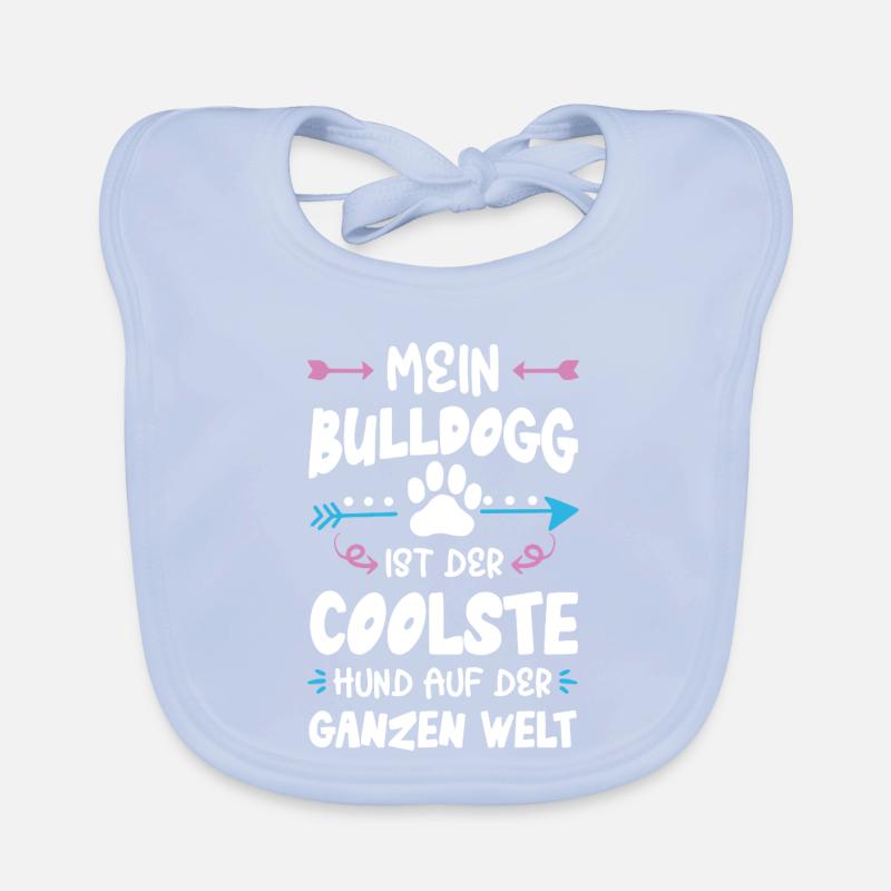 Dicton de chien bouledogue Bavoir bio Bébé