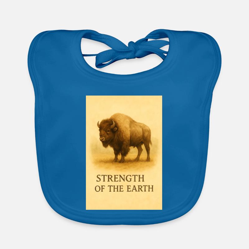 La force du bison de terre Bavoir bio Bébé