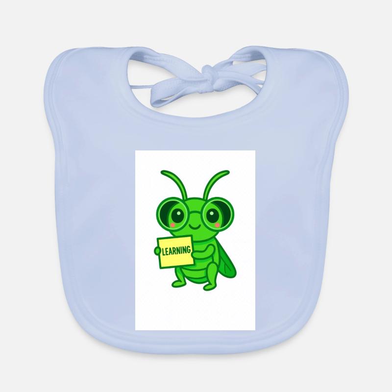 Lernkäfer mit Brille Motiv Organic Baby Bibs