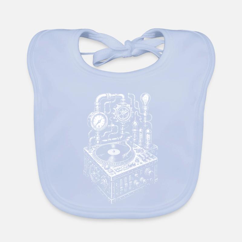 Steampunk-Musikkonsolendesign Baby Bio-Lätzchen
