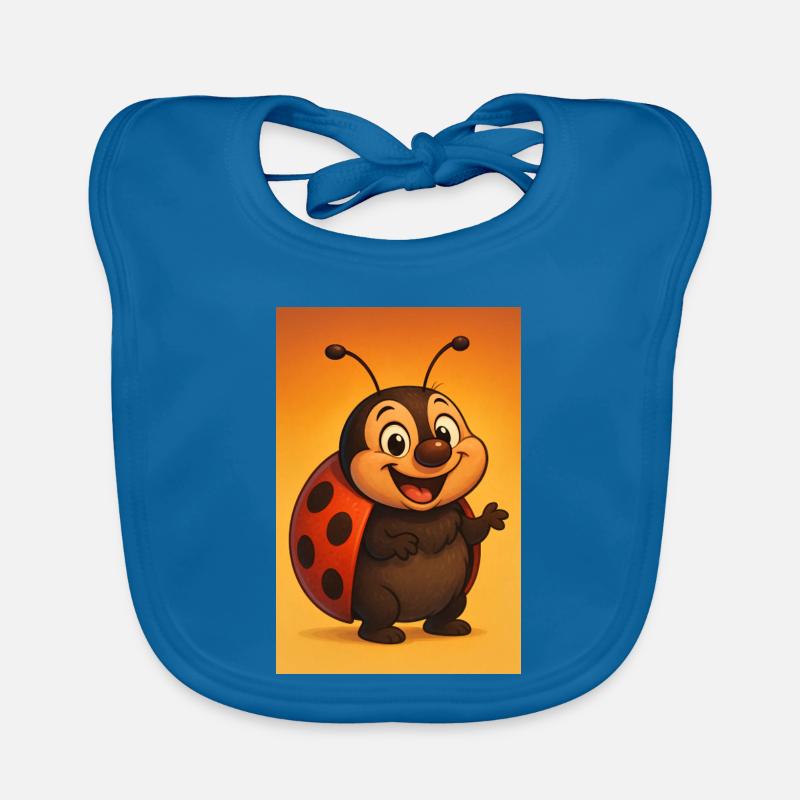 Laughing ladybug at sunset Organic Baby Bibs