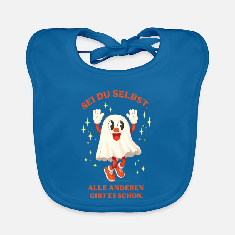 Be Yourself Glittering Ghost Organic Baby Bibs