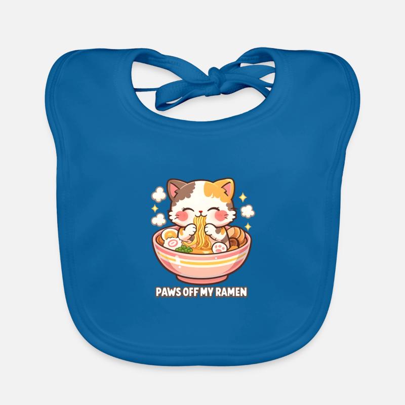 Ramen Chat Pattes Éloignées Bavoir bio Bébé