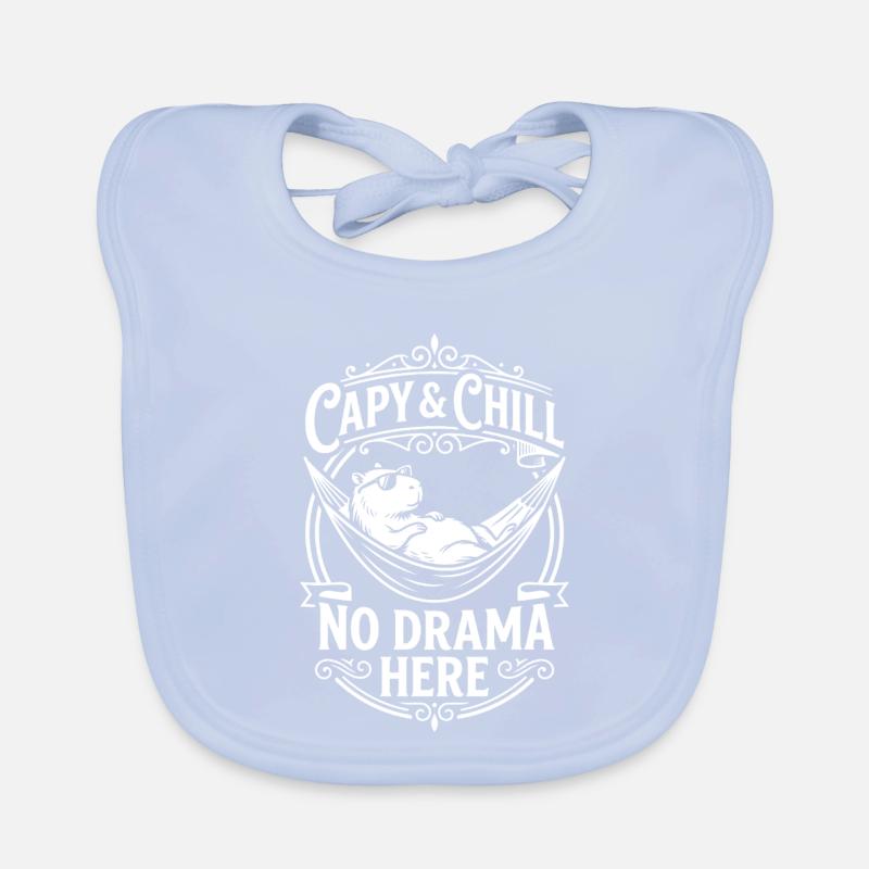 Capy & Chill - Pas de drame ici Bavoir bio Bébé
