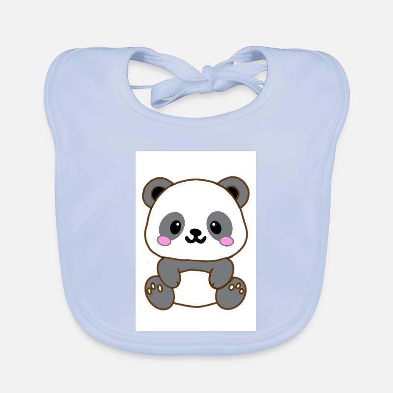 Panda kawaï  Bavoir bio Bébé