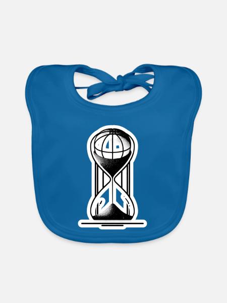 Streetball Legacy - Baby Bio-Lätzchen - Pfauenblau - Vorne