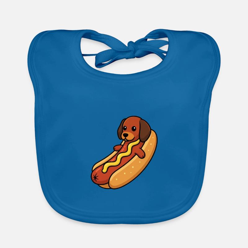 Teckels Hot-Dog Bavoir bio Bébé