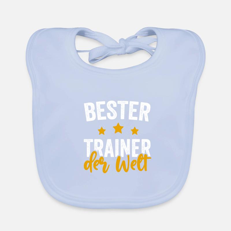 Bester Trainer der Welt Geschenkidee Baby Bio-Lätzchen