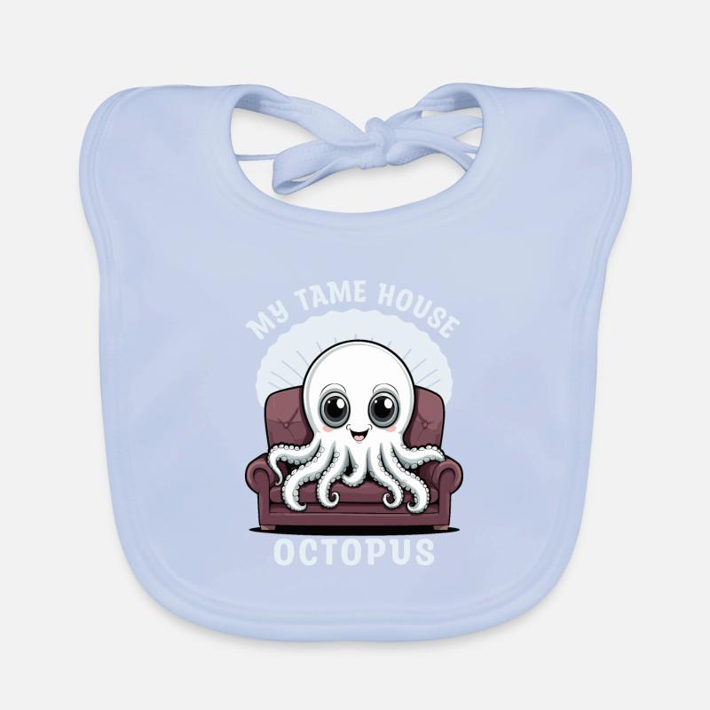 Pieuvre mignonne Bavoir bio Bébé