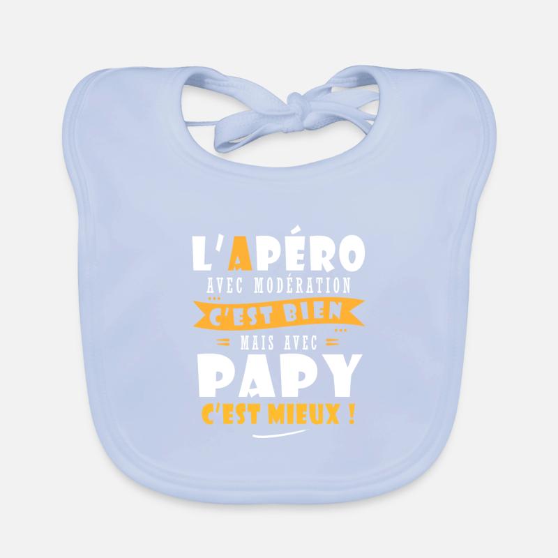 Papy Cadeau Humour papy cadeau papi papy Bavoir bio Bébé