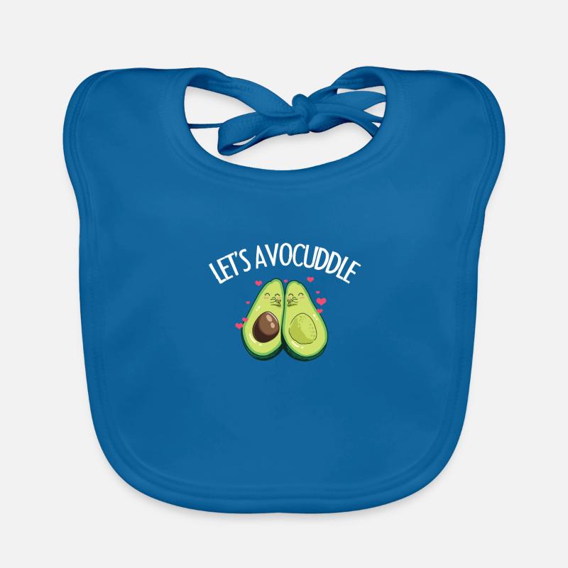 Avocado Eater Cute Let's Avocuddle Couple Gift Organic Baby Bibs