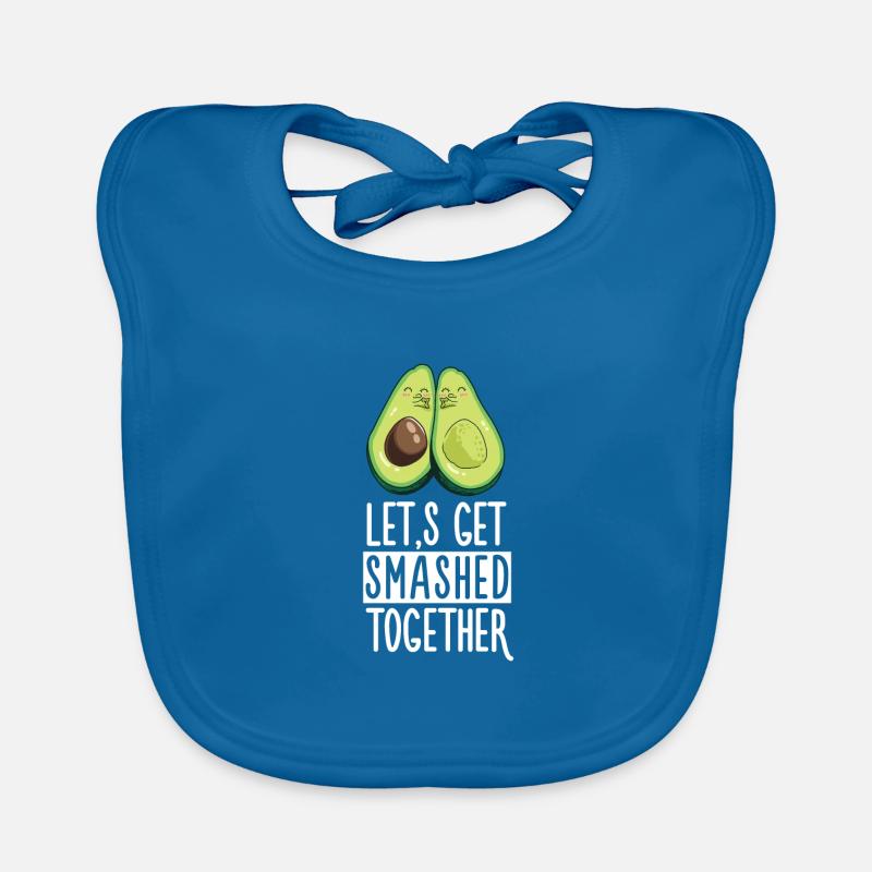 Avocado Eater Cute Smash Together Couple Gift Organic Baby Bibs
