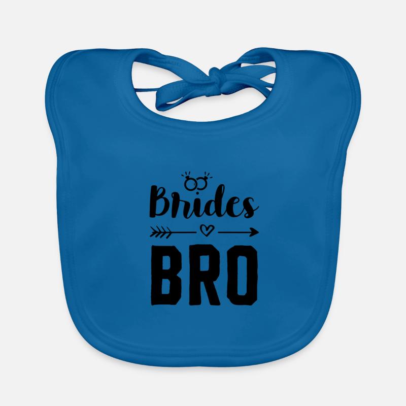 bruder der braut Baby Bio-Lätzchen