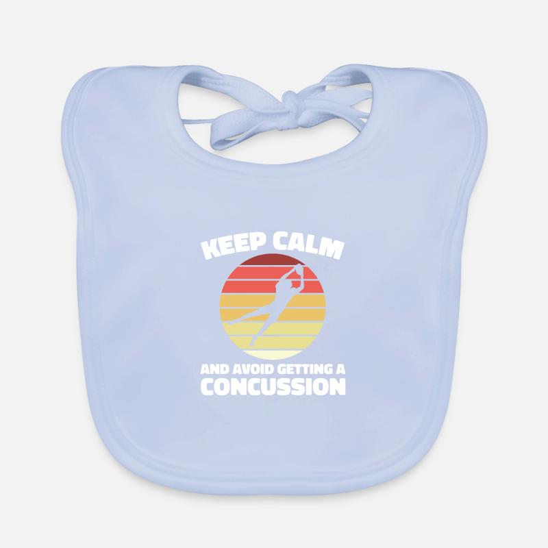 Staying calm and having a concussion Organic Baby Bibs