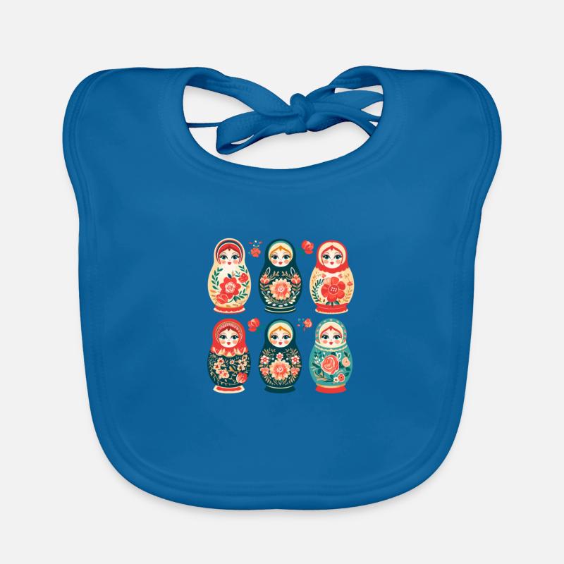 Russian nesting doll Organic Baby Bibs