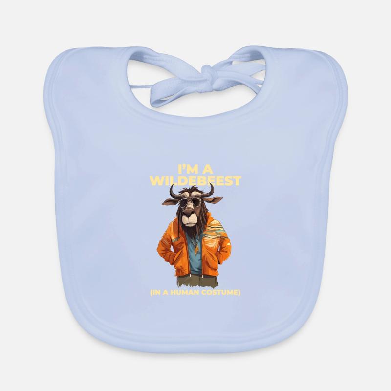 Ich Bin Ein Gnu Witziges Halloween Kostüm Gnu Baby Bio-Lätzchen