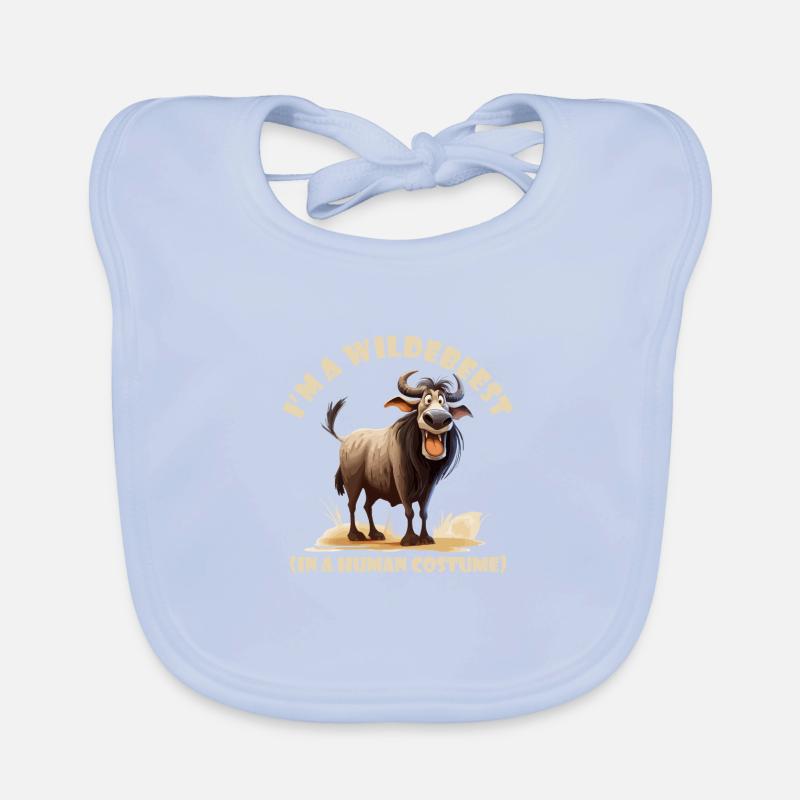 Ich Bin Ein Gnu Witziges Halloween Kostüm Gnu Baby Bio-Lätzchen